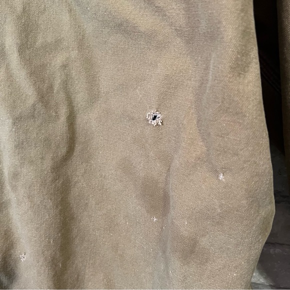 Vintage Carhartt Men's XL S96 Brown Duck Canvas Shirt Jacket Flannel Lined Snap - Picture 15 of 16